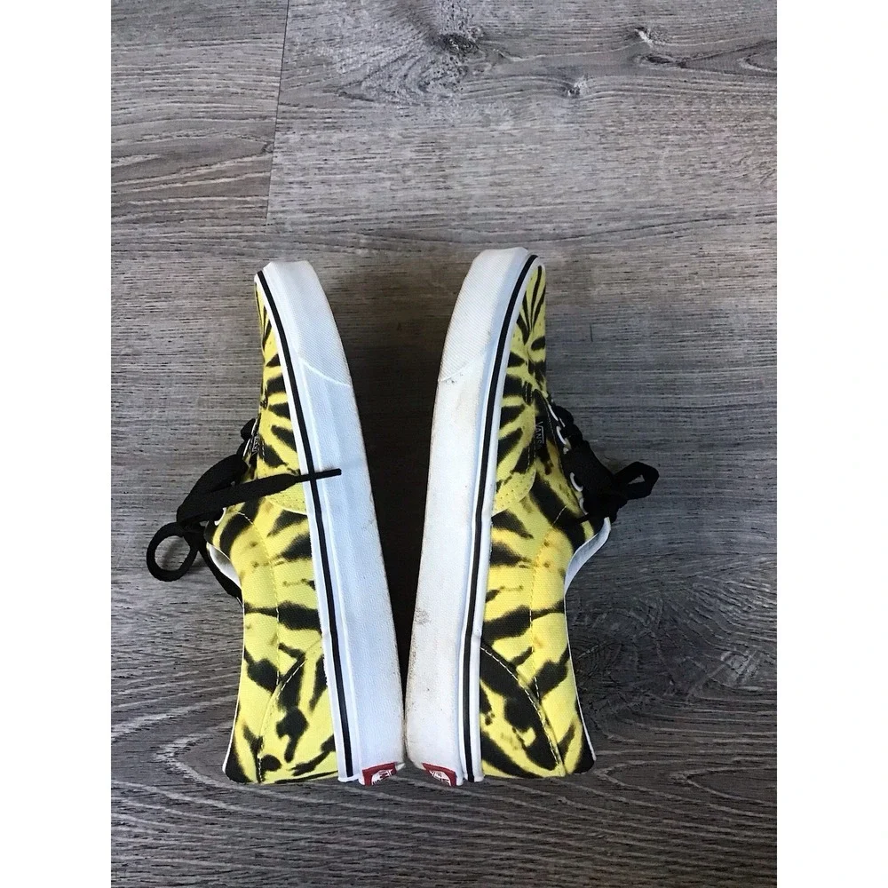 Vans Era Tie Dye Blazing Yellow Low Top Skate Shoes size Mens 7.5 Womens 9 Shoes